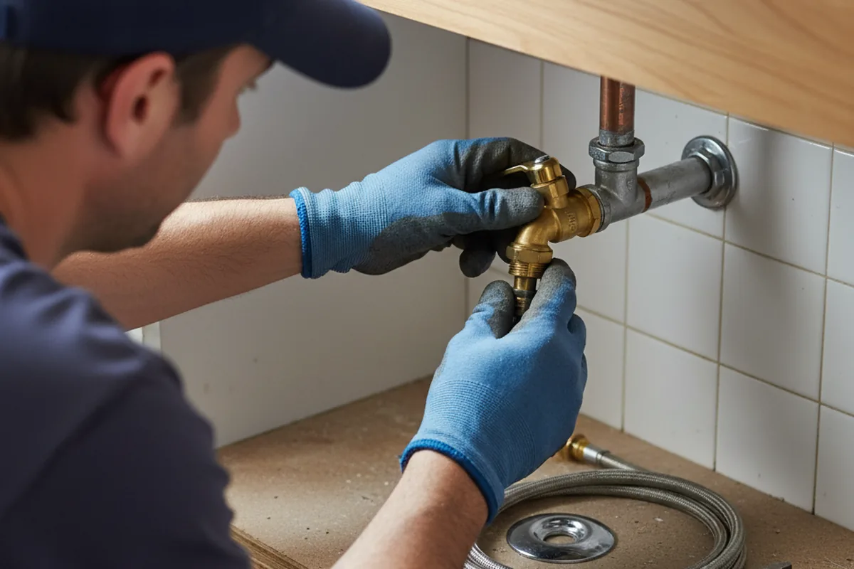 Shutoff valve and fitting work during Emergency Plumbing in Glenwood Landing